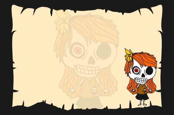Download Halloween Background Skeleton Girl Theme - Theme Collection