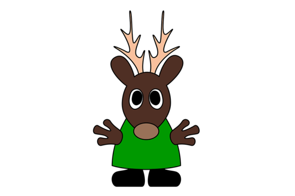 Download Cute Reindeer for Christmas Theme - Theme Collection