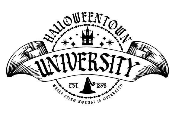 Download Vintage Halloween Town University EPS - Town Collection
