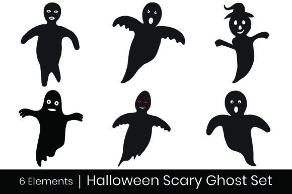 Download Halloween Scary Ghost Elements - Scary ghost Collection